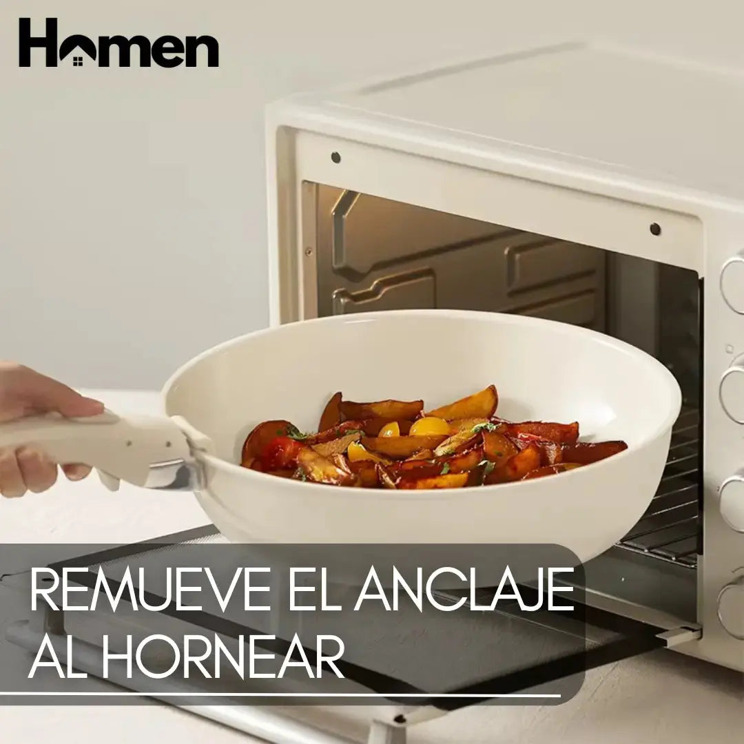 Batería Ollas 11 Piezas Homen - Blanca Homen