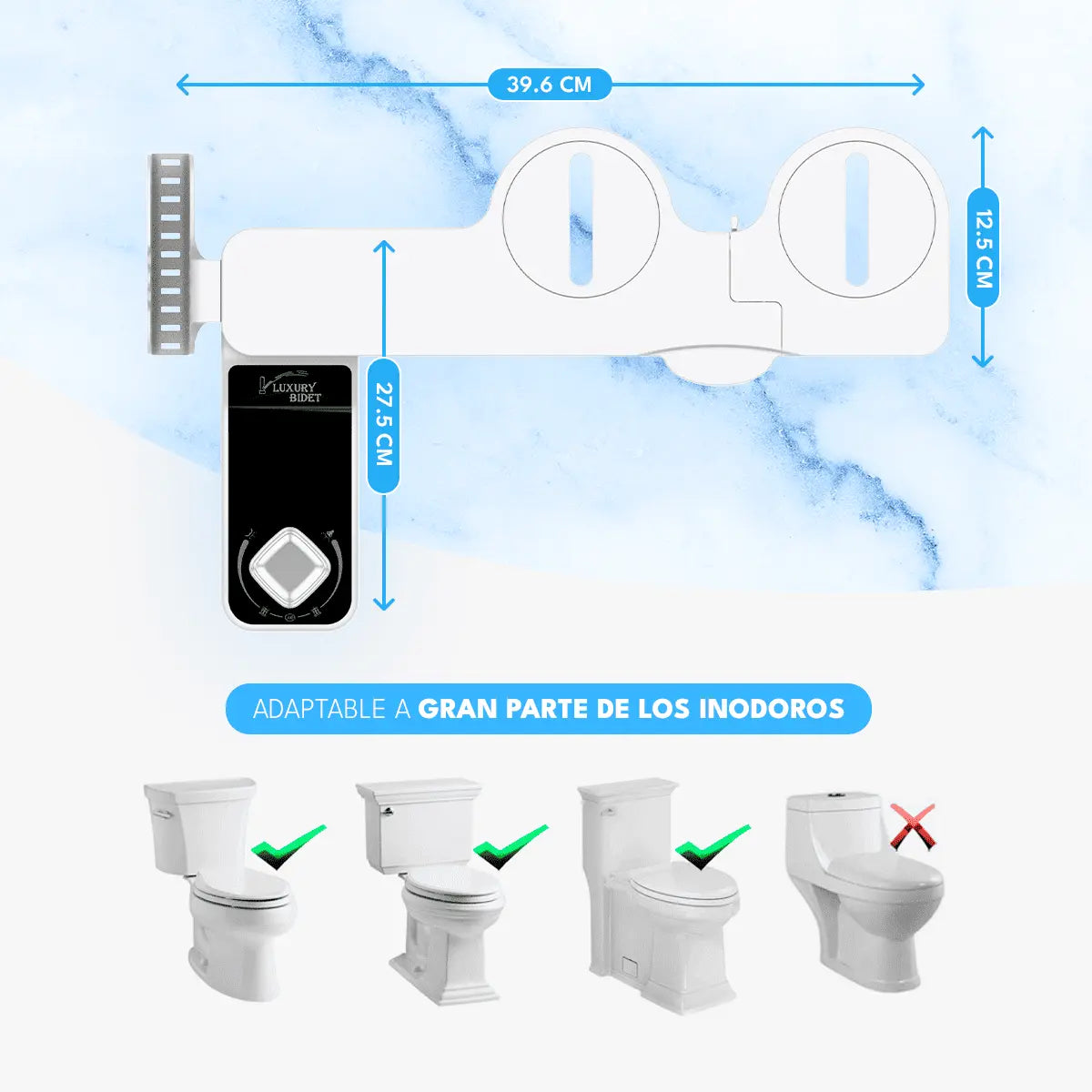 Bidet Wc Inodoro Ajustable Universal Homen Homen