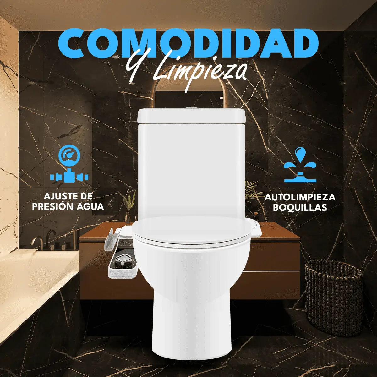 Bidet Wc Inodoro Ajustable Universal Homen Homen