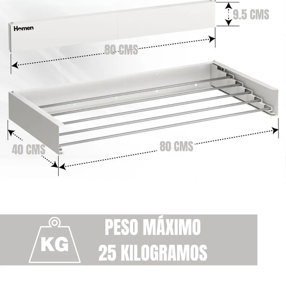 Tendedero Colgador De Ropa Retráctil Homen