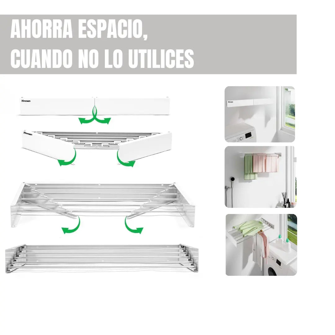 Tendedero Colgador De Ropa Retráctil Homen