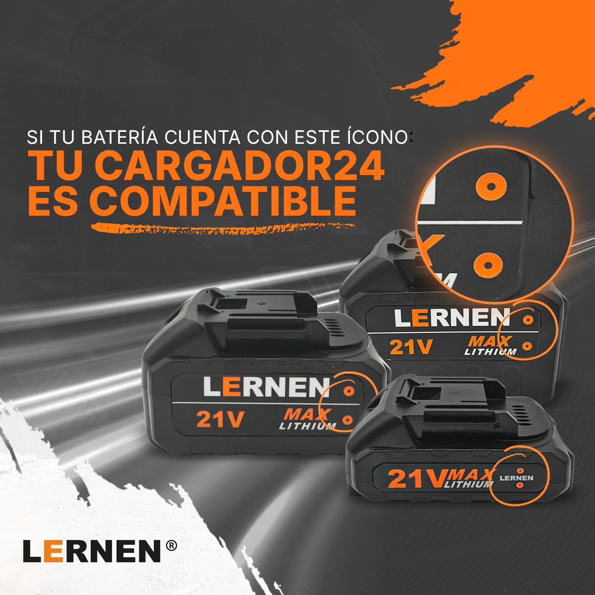 Batería Lernen 21v 6.000 Mah