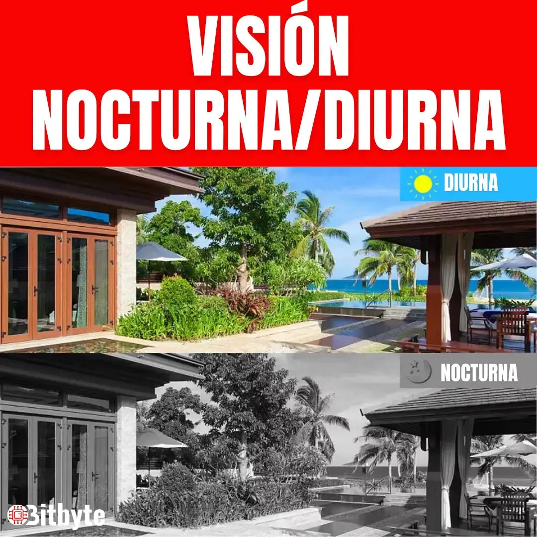 Cámara de seguridad Solar Wifi Exterior Impermeable 4MP + SD 64 GB Lernen