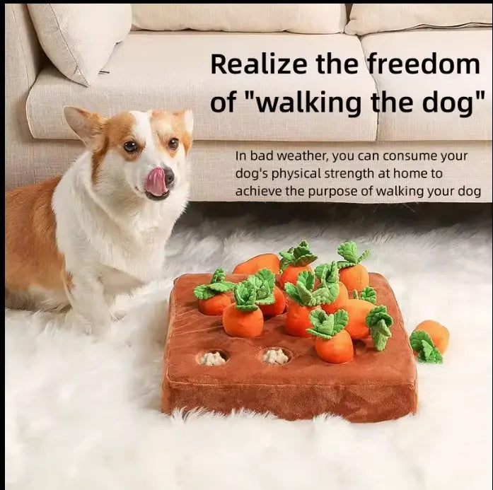 Juguete de peluche interactivo para mascotas - Zanahoria Keru