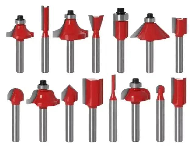 Pack 15 Fresas Broca Para Fresadora Tupi + Maletín Lernen