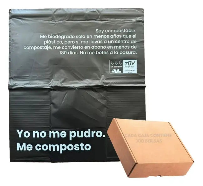 Bolsa Compostable Tipo Courier 45x50 Cm, Caja 300 Unidades Lernen
