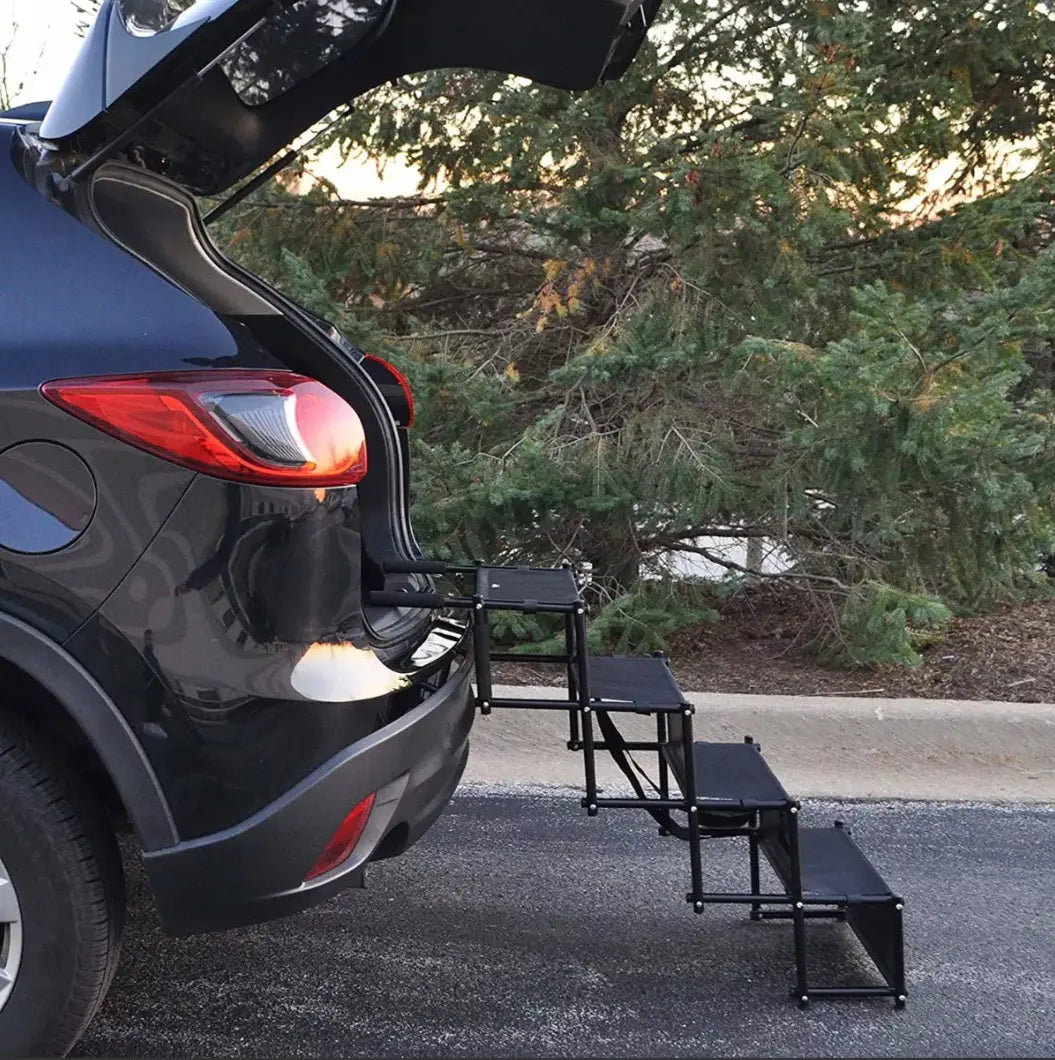 Escalera Para Perros Y Mascotas De 4 Peldaños Resistente Keru