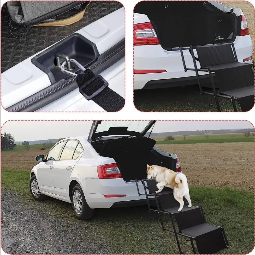 Escalera Para Perros Y Mascotas De 4 Peldaños Resistente Keru