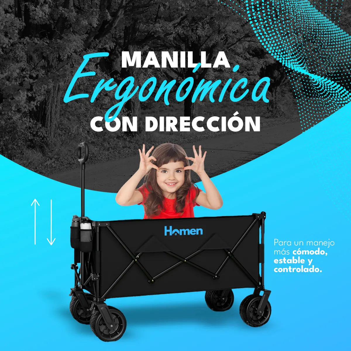 Carro de Compras y Camping Plegable Homen