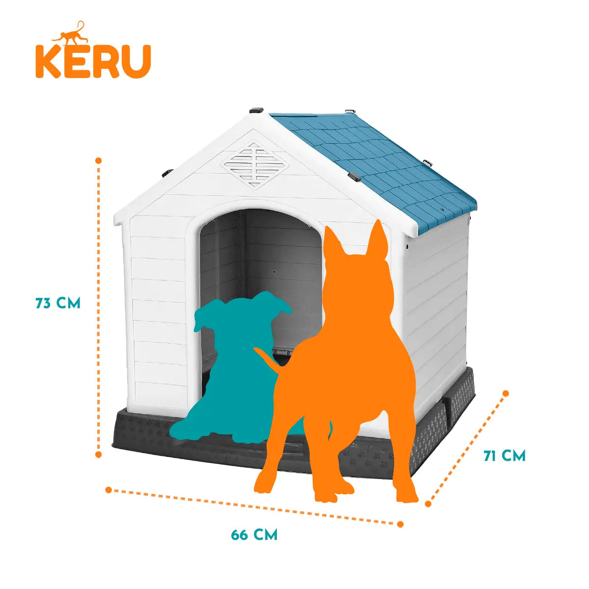Casa para Perro Cuadrada Keru