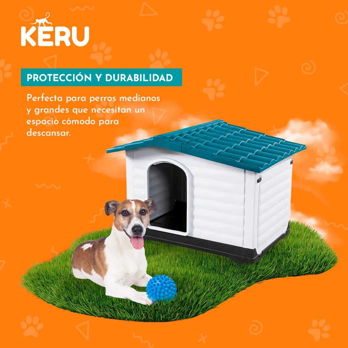 Casa para Perro Rectangular Keru