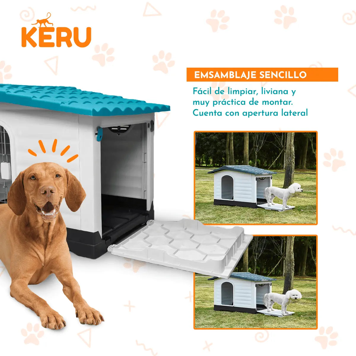 Casa para Perro Rectangular Keru