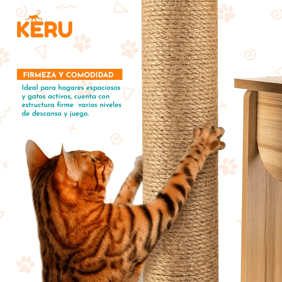 Castillo Para Gatos de 6 niveles Keru Keru