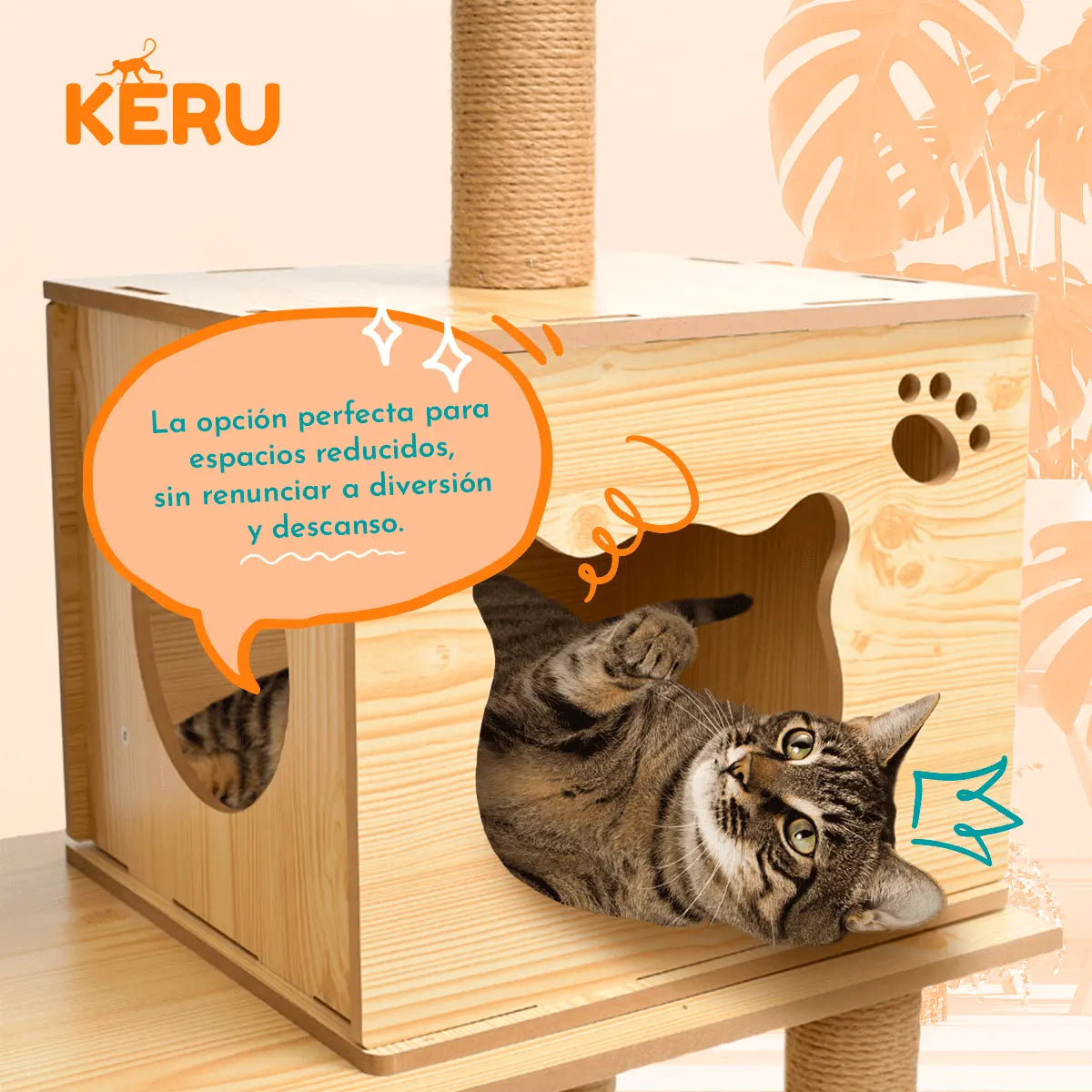 Castillo Rascador Para Gatos EC KERU Keru