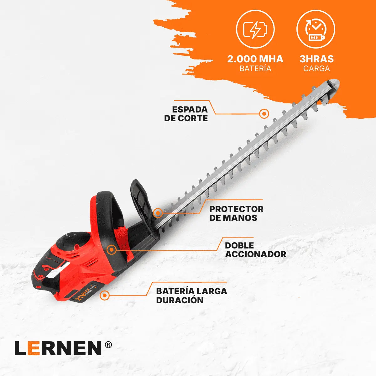 Corta Setos Inalámbrico A Batería XL Lernen Lernen