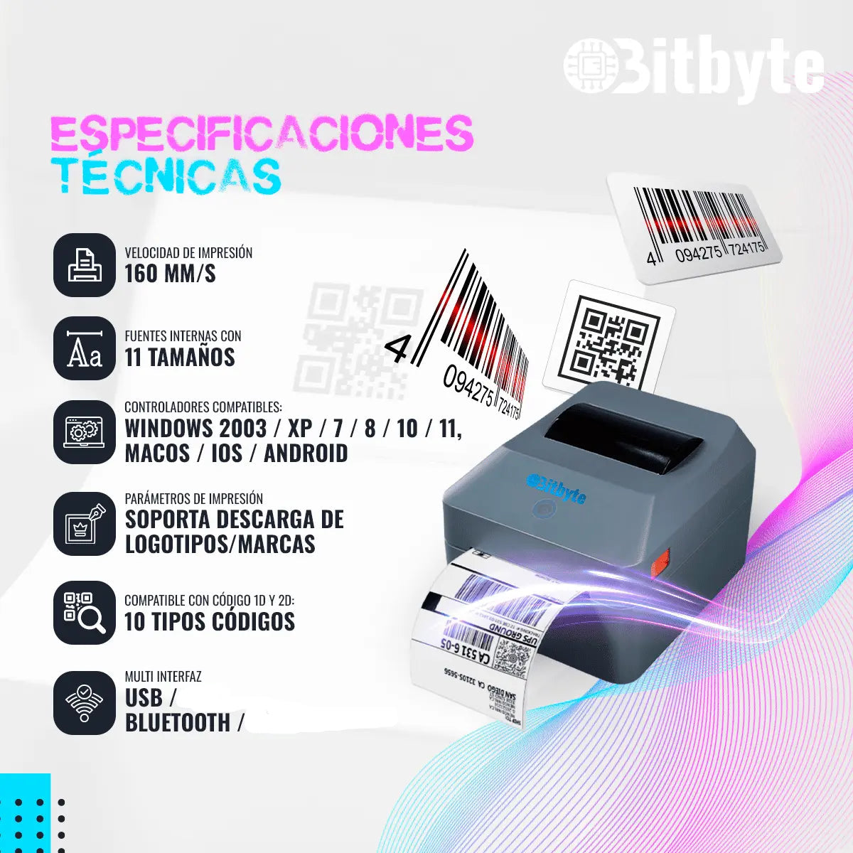 Impresora Térmica Etiquetas adhesivas T40IMP
