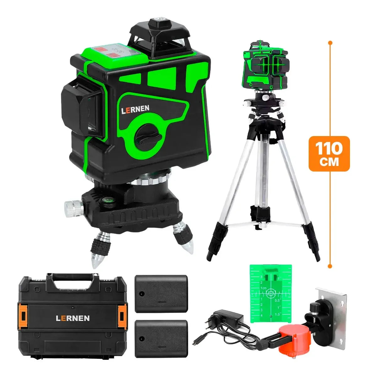 Nivel Laser Profesional 12 Líneas LERNEN + Maletín + Trípode