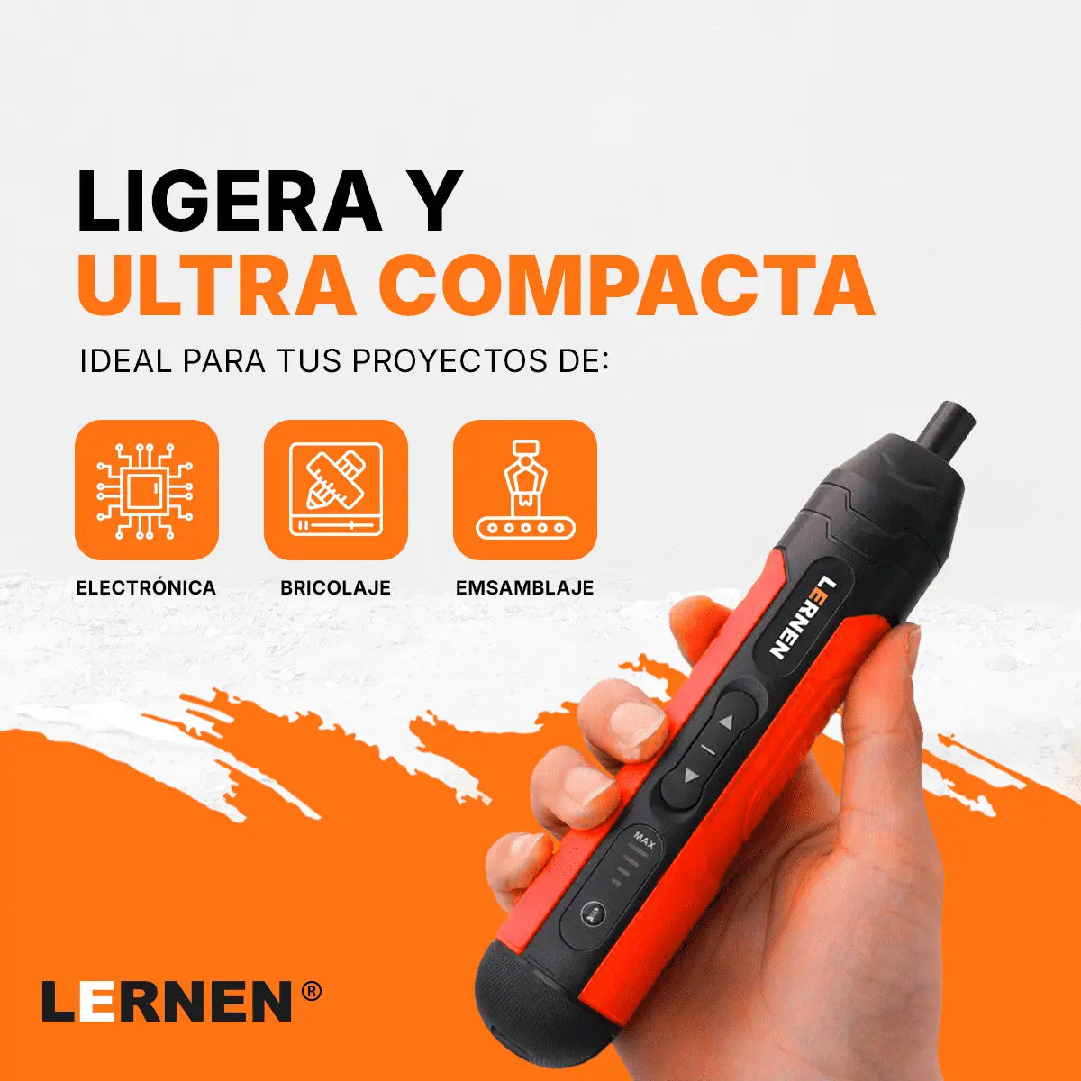 Destornillador inalámbrico mini 3.6 V LERNEN Lernen