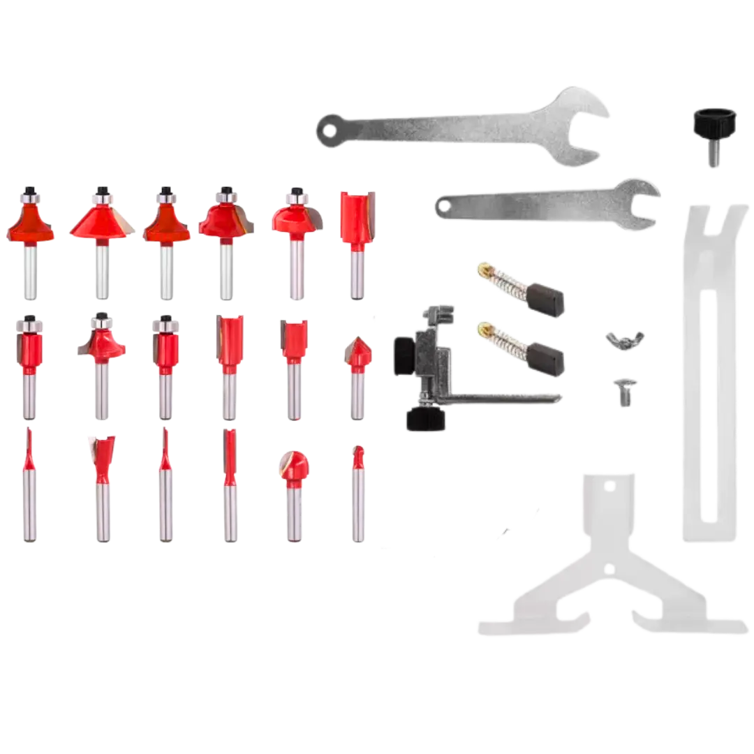 Pack Fresadora Router Tupi + Set De 150 Herramientas Lernen