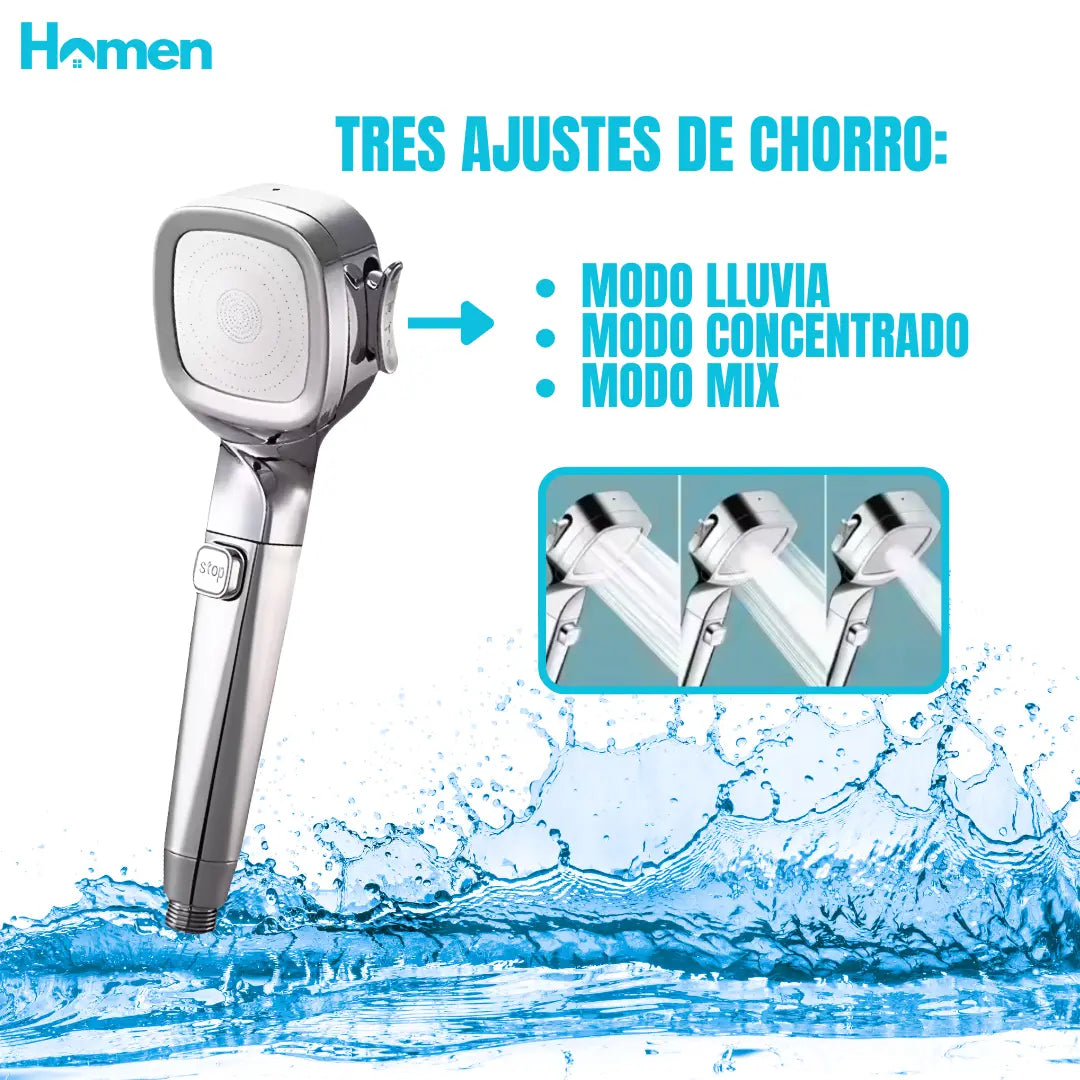 Kit De Ducha Teléfono + Manguera + Soporte Homen