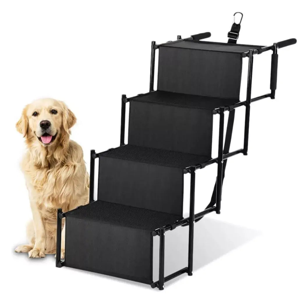 Escalera Para Perros Y Mascotas De 4 Peldaños Resistente