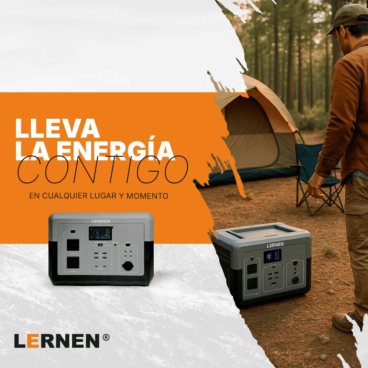 Estación De Energía Portátil Lernen 2400w Generador Eléctrico Lernen