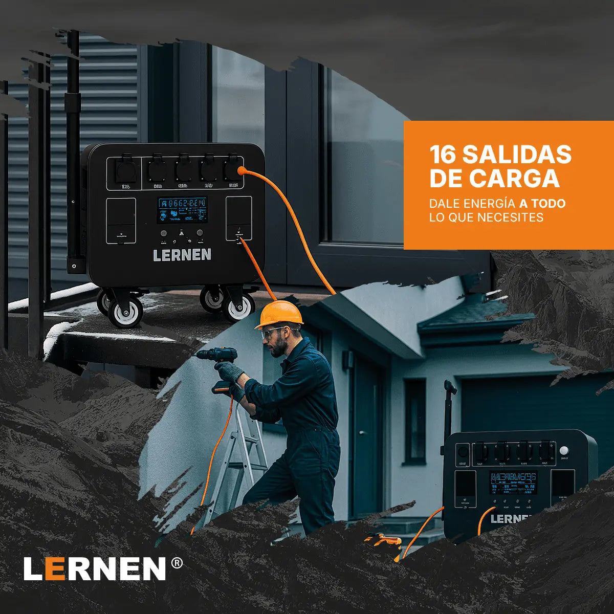 Estación De Energía Portátil Lernen 5.000w Generador Eléctrico Lernen