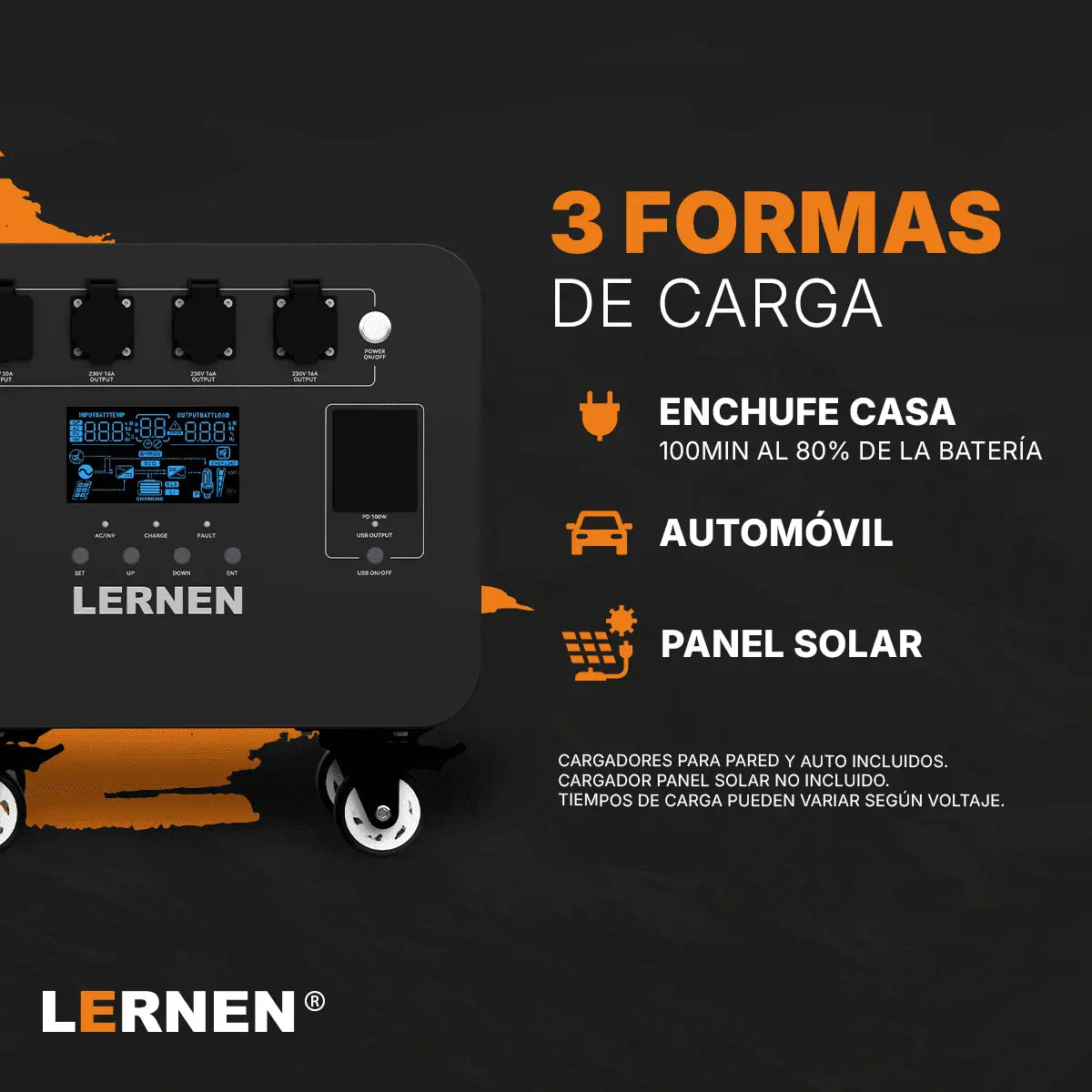 Estación De Energía Portátil Lernen 5000w Generador Eléctrico Lernen