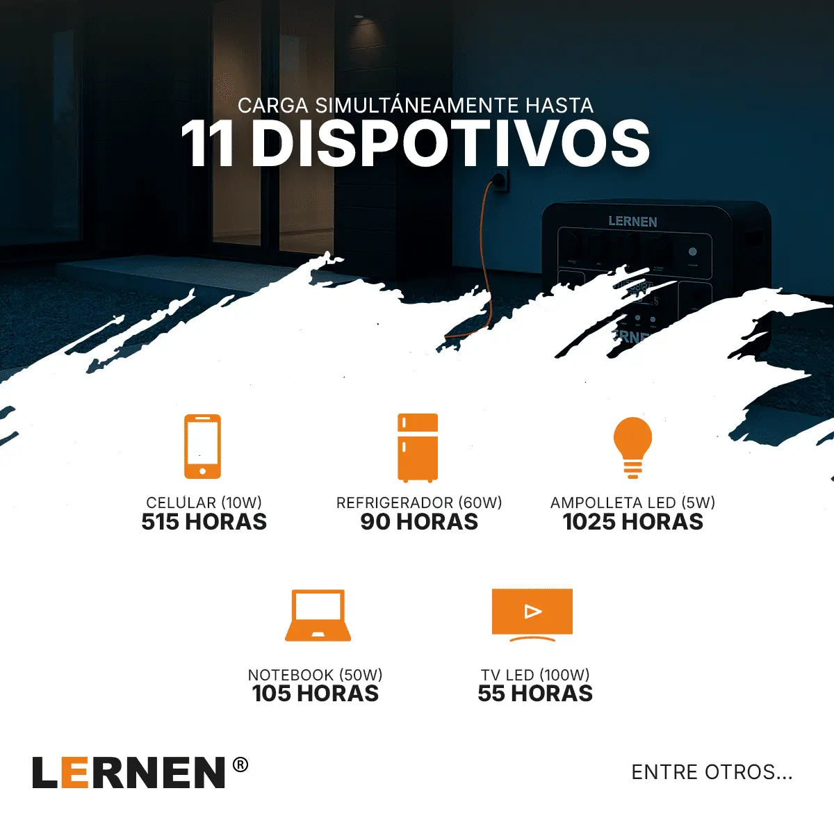 Estación De Energía Portátil Lernen 5000w Generador Eléctrico Lernen