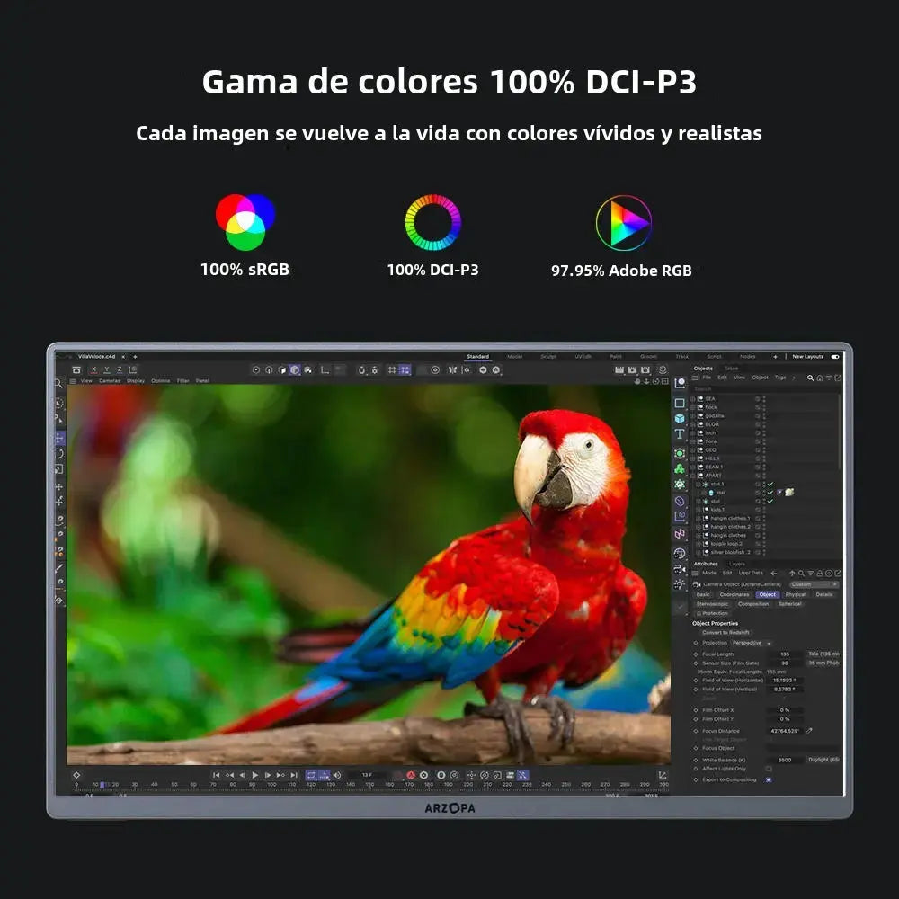 Monitor Portátil Arzopa AC3 PRO - 13.3" Oled Arzopa