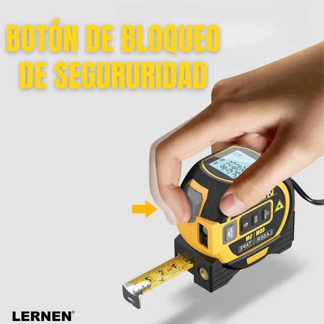 Medidor Distancia Láser Telémetro Con Huincha Lernen