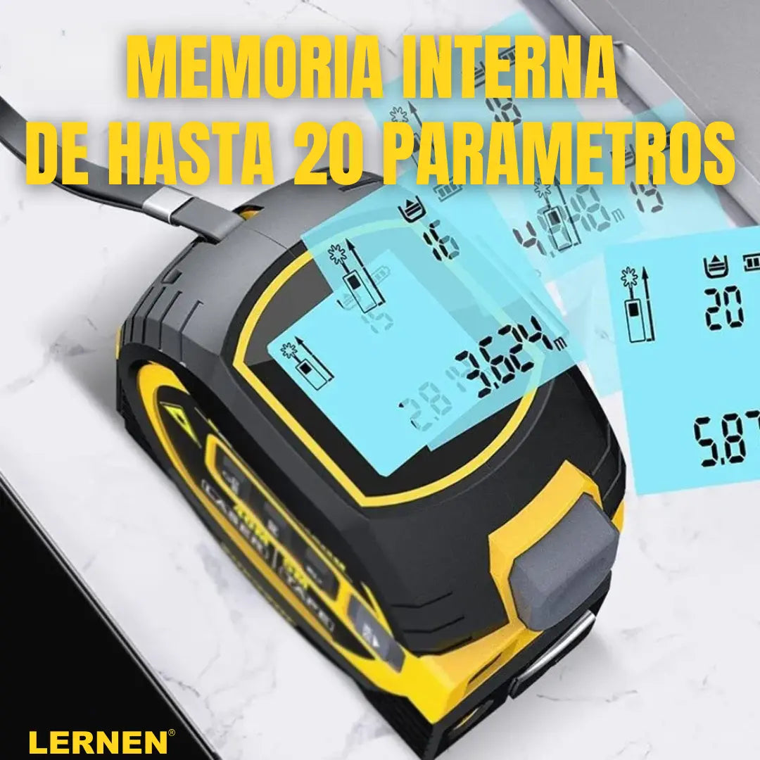 Medidor Distancia Láser Telémetro Con Huincha Lernen