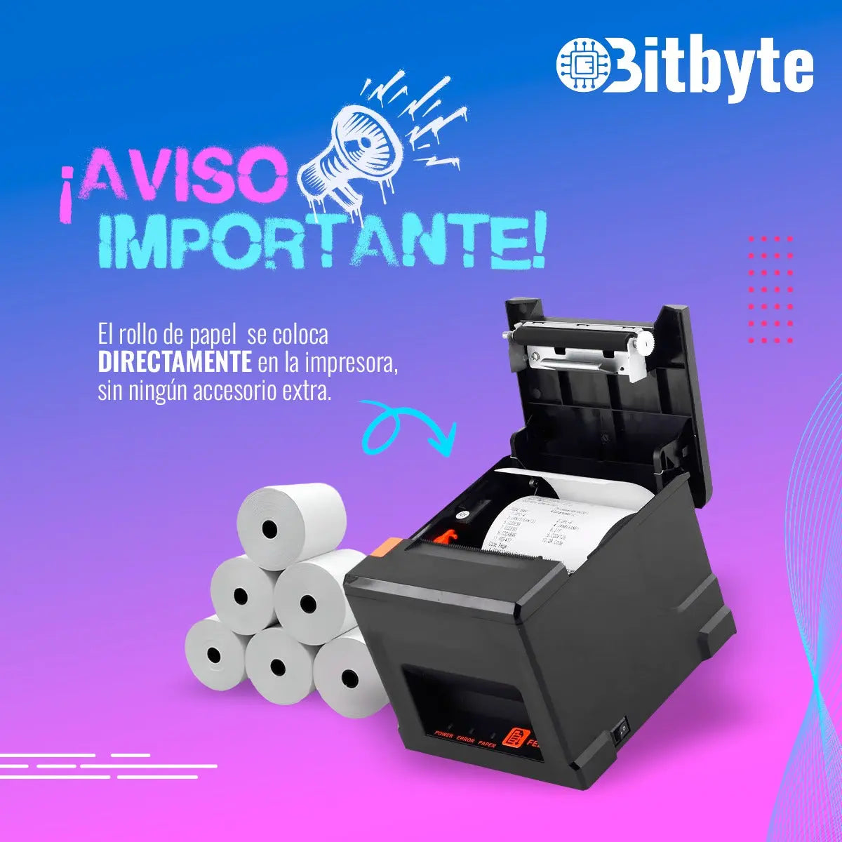 Impresora Térmica XL86IMP Bitbyte