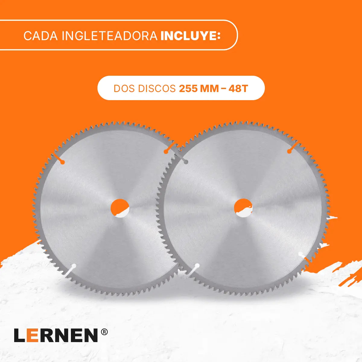 Ingleteadora Eléctrica Dual 1800W Lernen Lernen