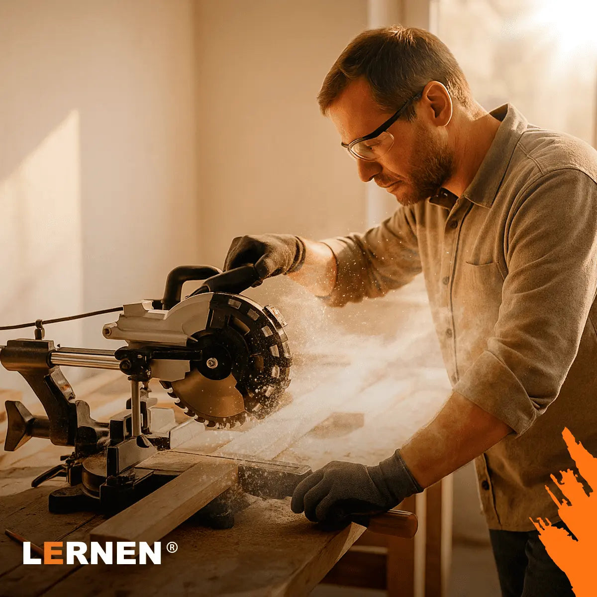 Ingleteadora Eléctrica Dual 1800W Lernen Lernen