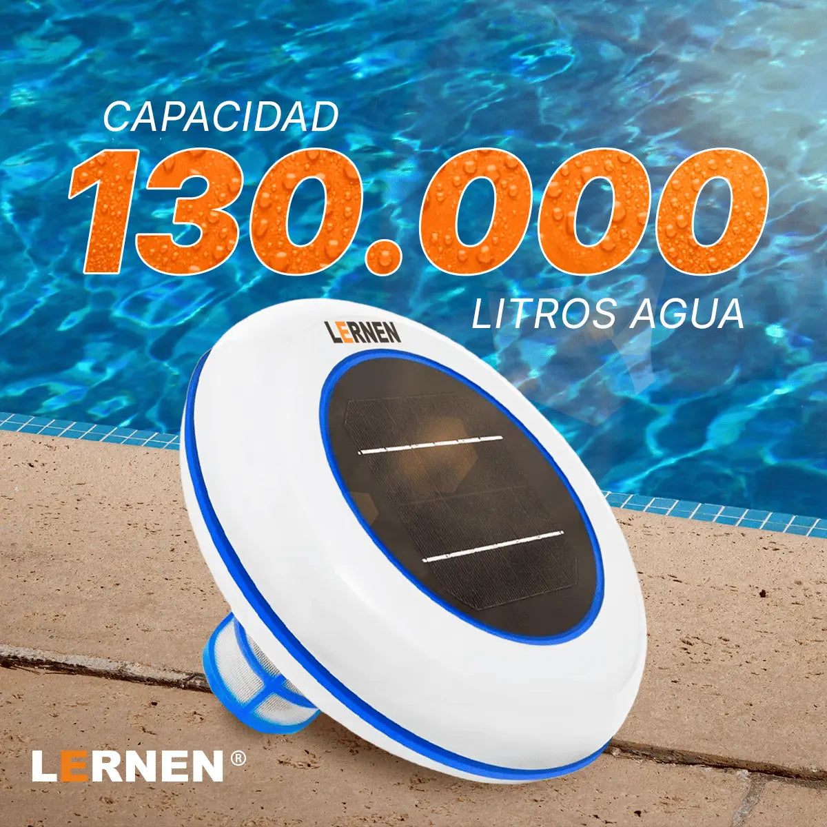 Ionizador Solar Para Piscina LERNEN + Accesorios - 130.000 Litros Lernen
