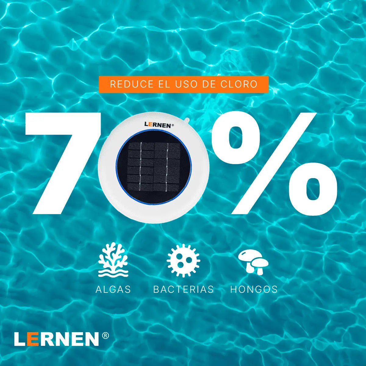 Ionizador Solar Para Piscina LERNEN + Accesorios - 130.000 Litros Lernen