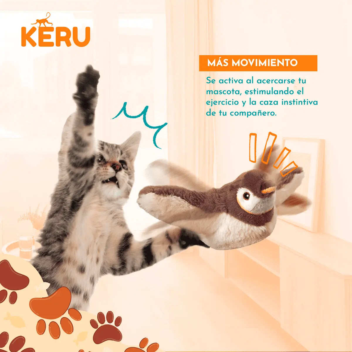 Juguete Interactivo Pájaro Volador Keru