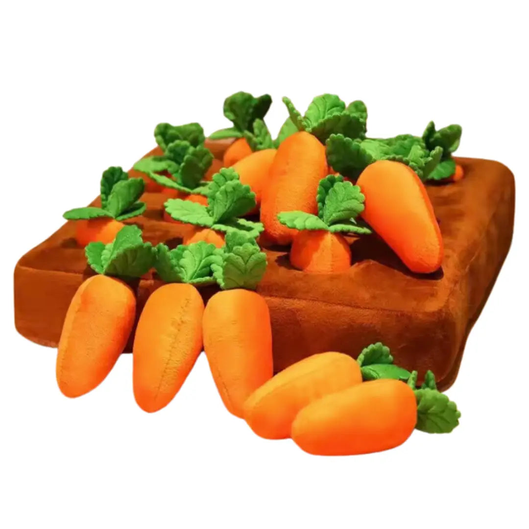 Juguete de peluche interactivo para mascotas - Zanahoria