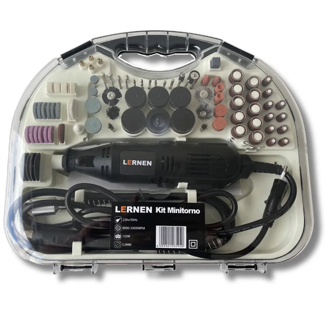 Herramienta Multipropósito Kit Minitorno Tipo Dremel 135w 211 Piezas Lernen