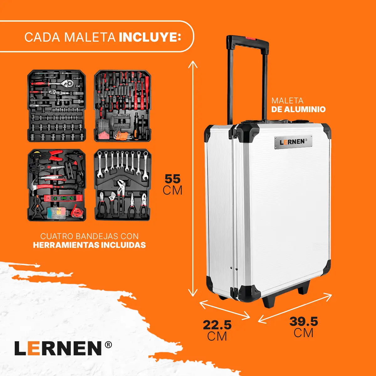 Kit Herramientas Manuales Pro Lernen 187 pcs Lernen