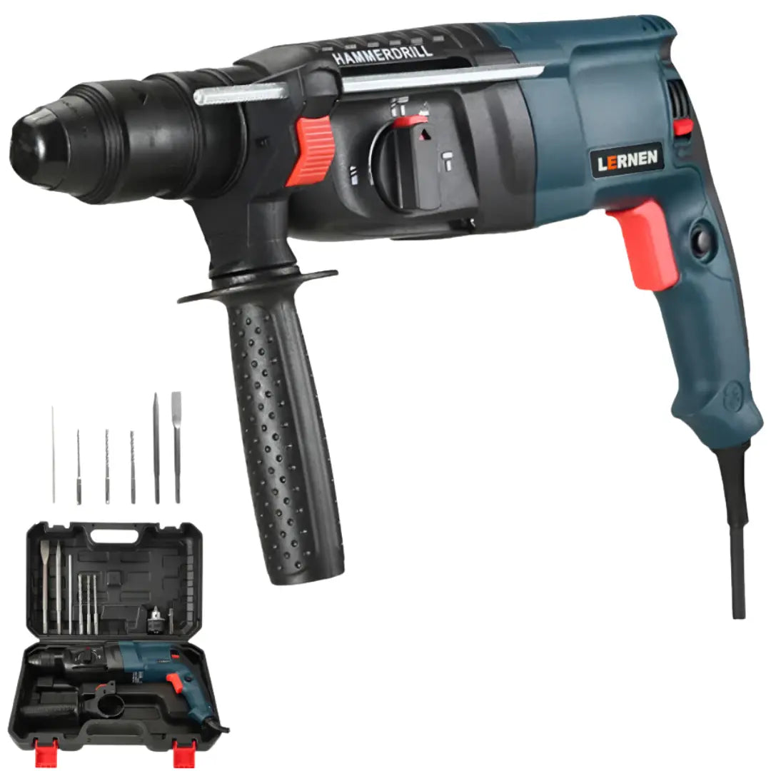 Kit Rotomartillo 800 W LERNEN+ Maletín Portátil + Accesorios