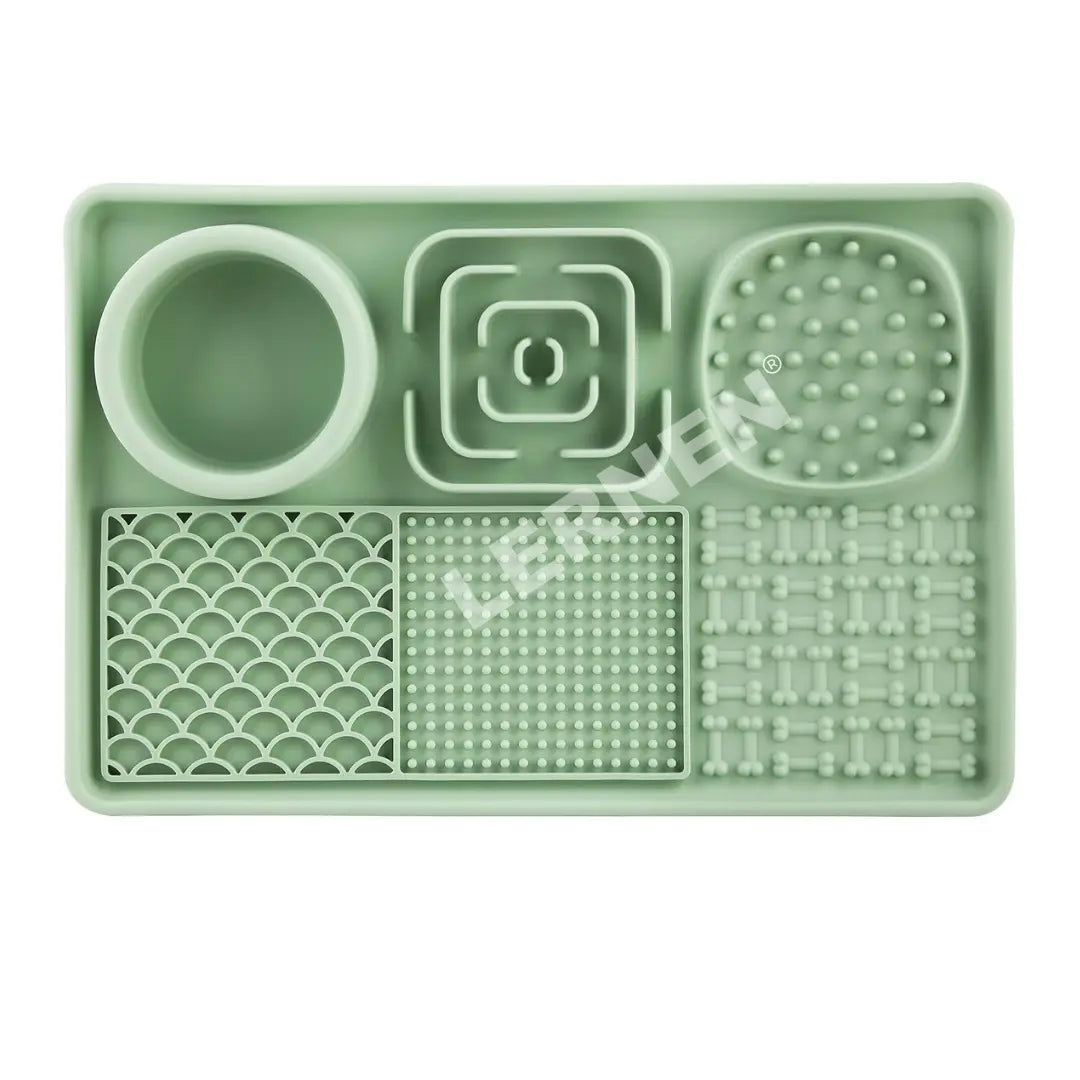 Lickmat 6 en 1 para mascotas - Color Verde