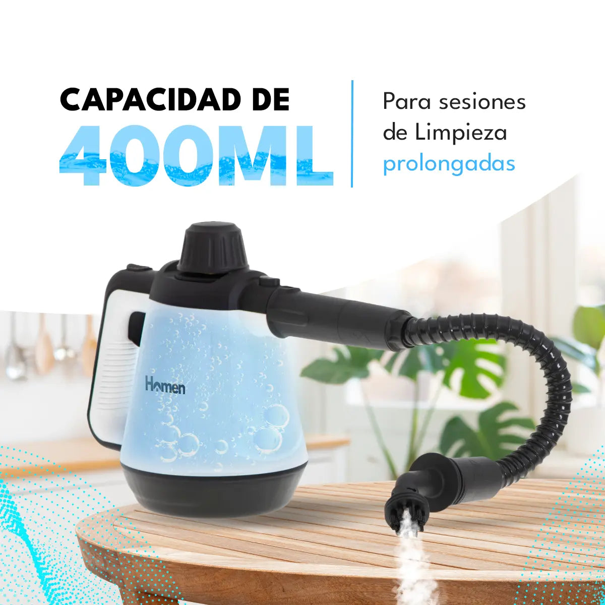 Limpiador A Vapor Pistola Limpieza Alta Presión Color Blanco Lernen