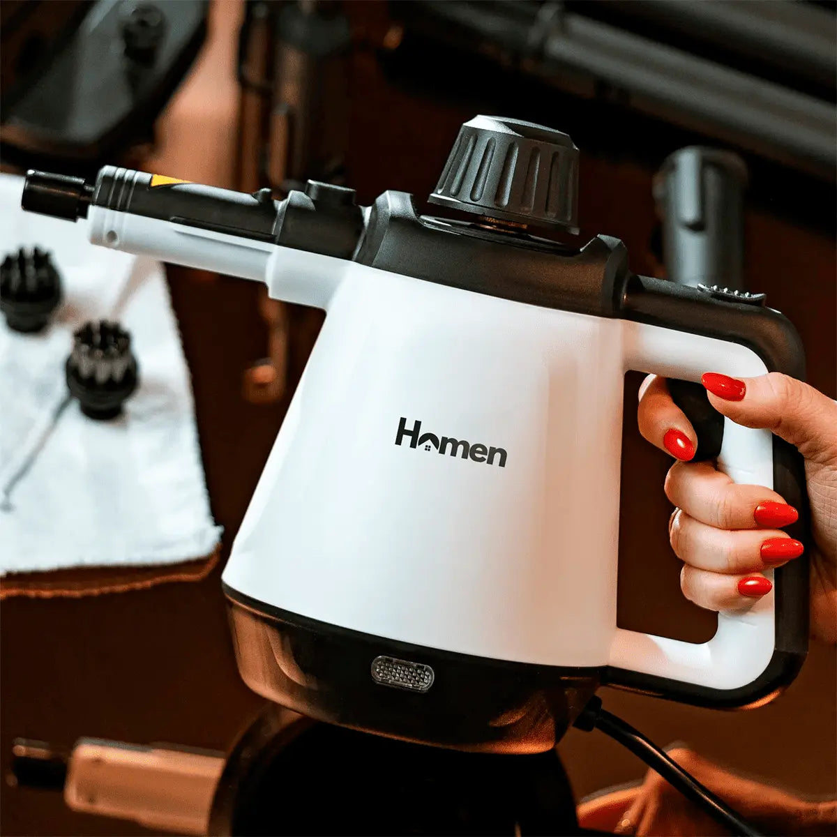 Limpiador A Vapor Pistola Limpieza Alta Presión Color Blanco Lernen