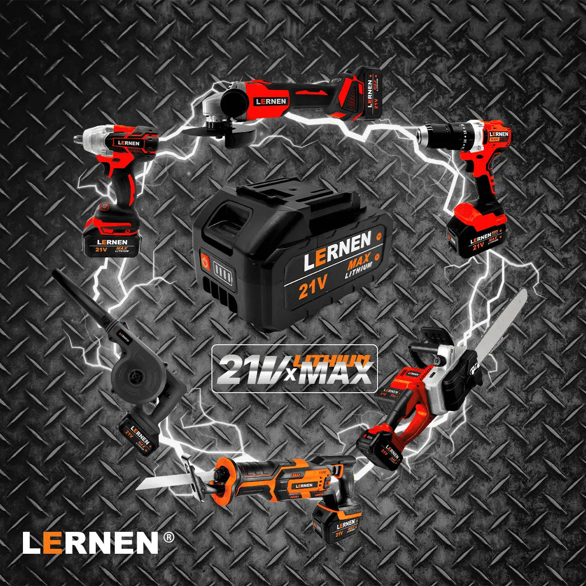 Pack Llave Impacto 1/2 700 Nm LERNEN + Pack Llave Impacto 1/2 280 Nm LERNEN