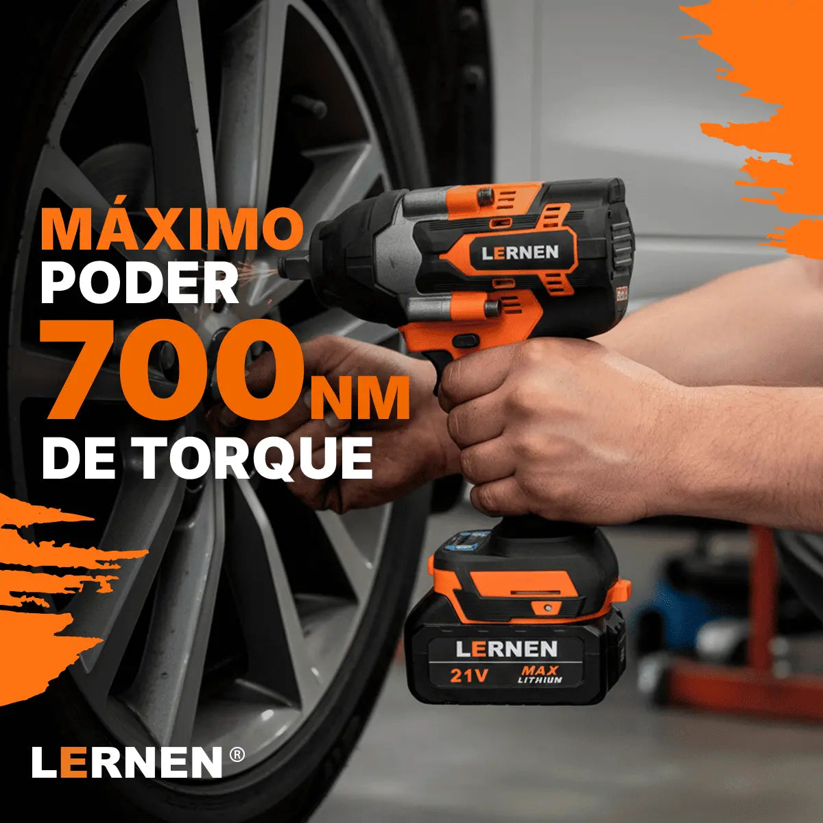 Pack Llave Impacto 1/2 700 Nm LERNEN + Pack Llave Impacto 1/2 280 Nm LERNEN