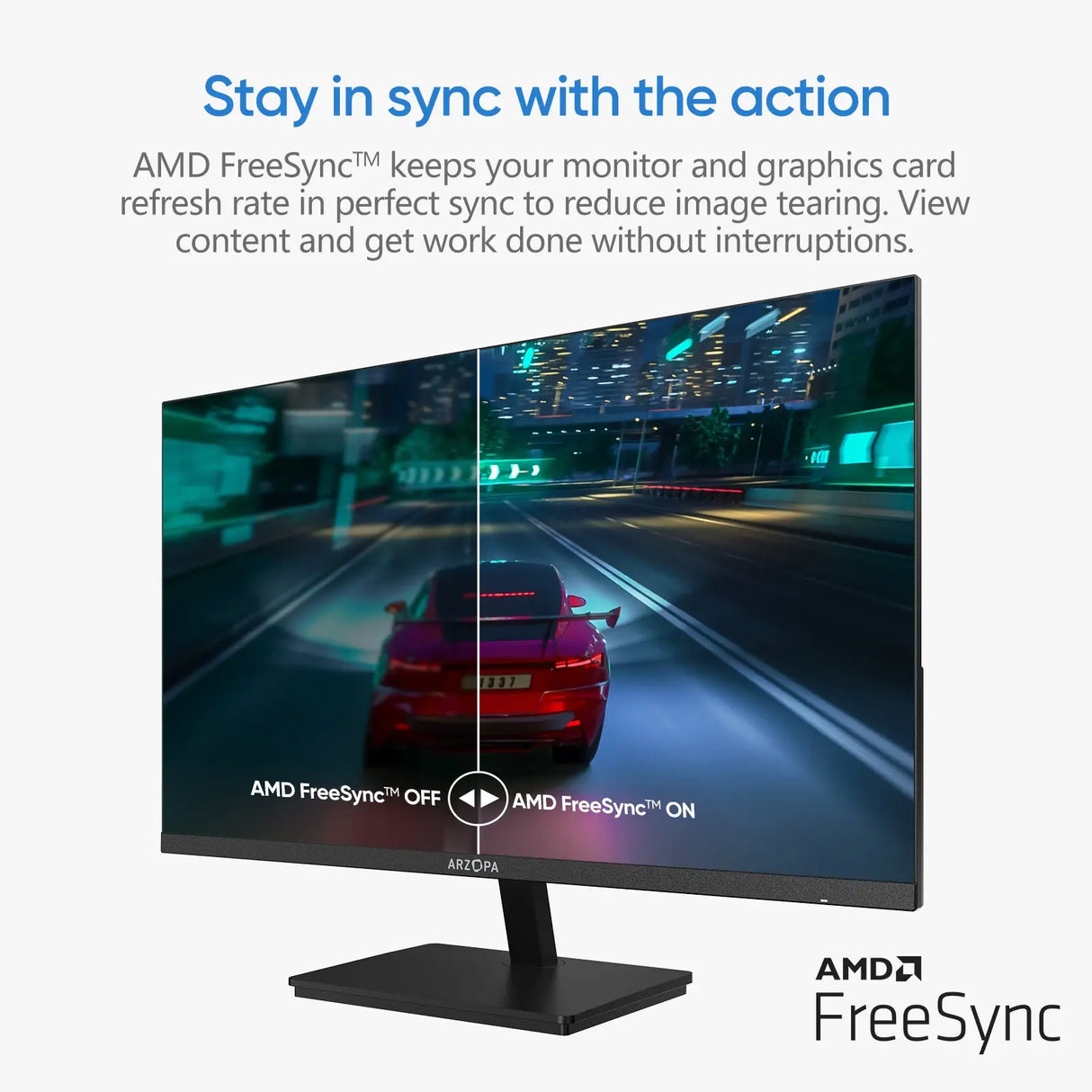 Monitor Gamer 27" ARZOPA M1RC 180Hz 2K QHD Arzopa