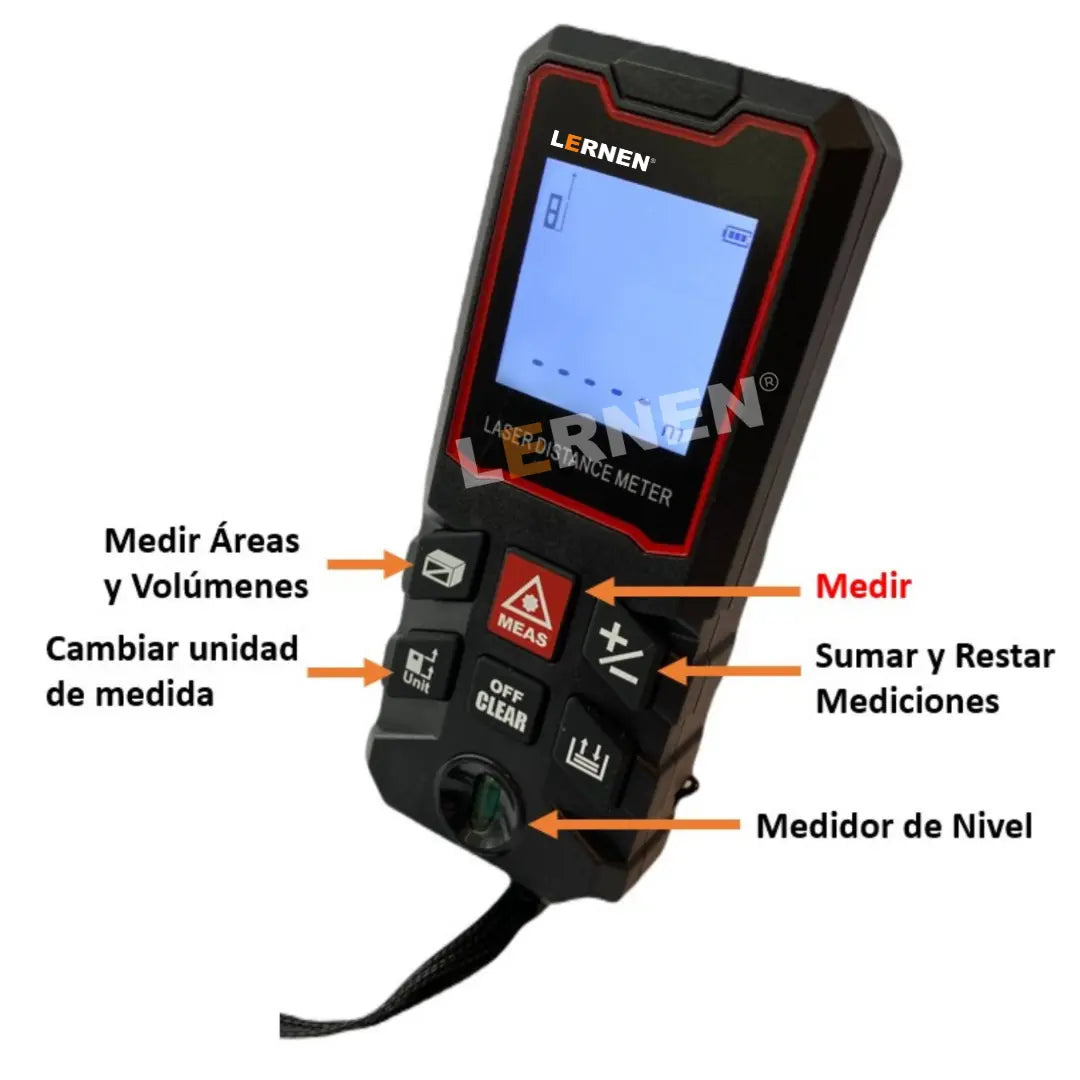 Medidor De Distancia Laser Digital 100m LERNEN Lernen