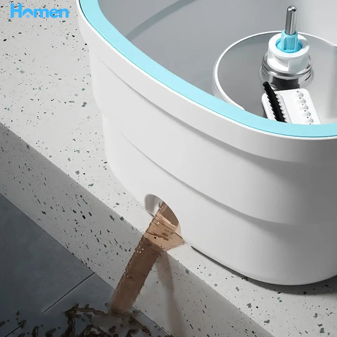 Trapeador Mopa 360 Con Balde Giratorio Centrifugo Microfibra Homen